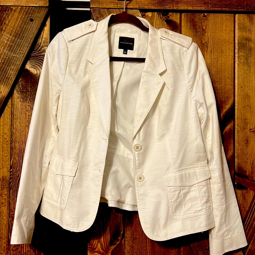 Linen White Pants Suite